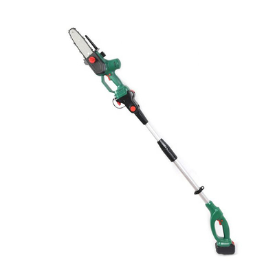長いハンドルの小型電池式の電気Chainsawmultiの角度ポーランド人は木のトリミングについては見た